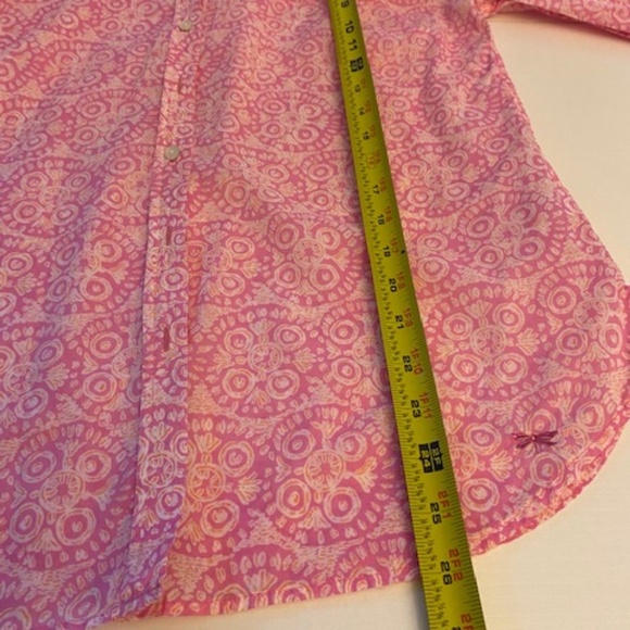 Talbots Pink Floral Patterned Long Sleeve Button Up Shirt Size M - Picture 15 of 15